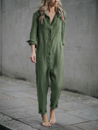 Utility Straight Leg Jumpsuit - outdoor